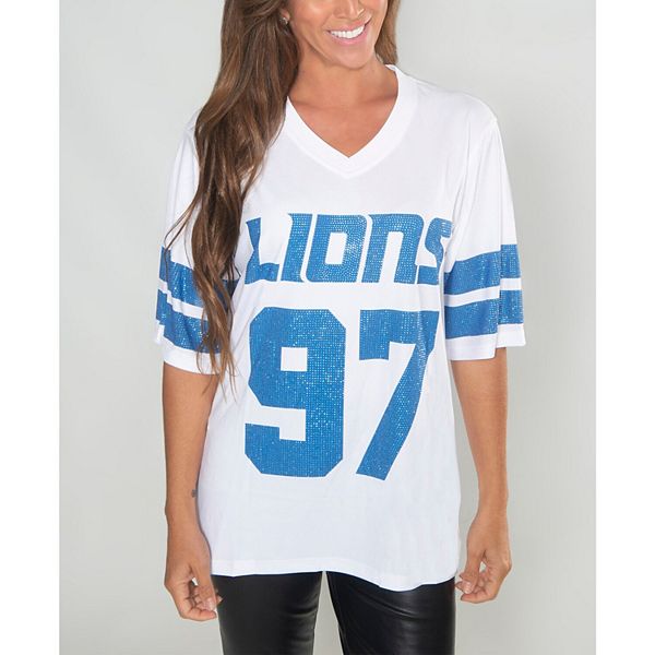 Женская футболка Aidan Hutchinson Detroit Lions с V-образным вырезом Cuce
Женская футболка Aidan Hutchinson Detroit Lions с V-образным вырезом Cuce