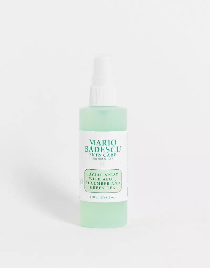 Спрей для лица Mario Badescu с алоэ вера, огурцом и зеленым чаем, 118 мл
Спрей для лица Mario Badescu с алоэ вера, огурцом и зеленым чаем, 118 мл