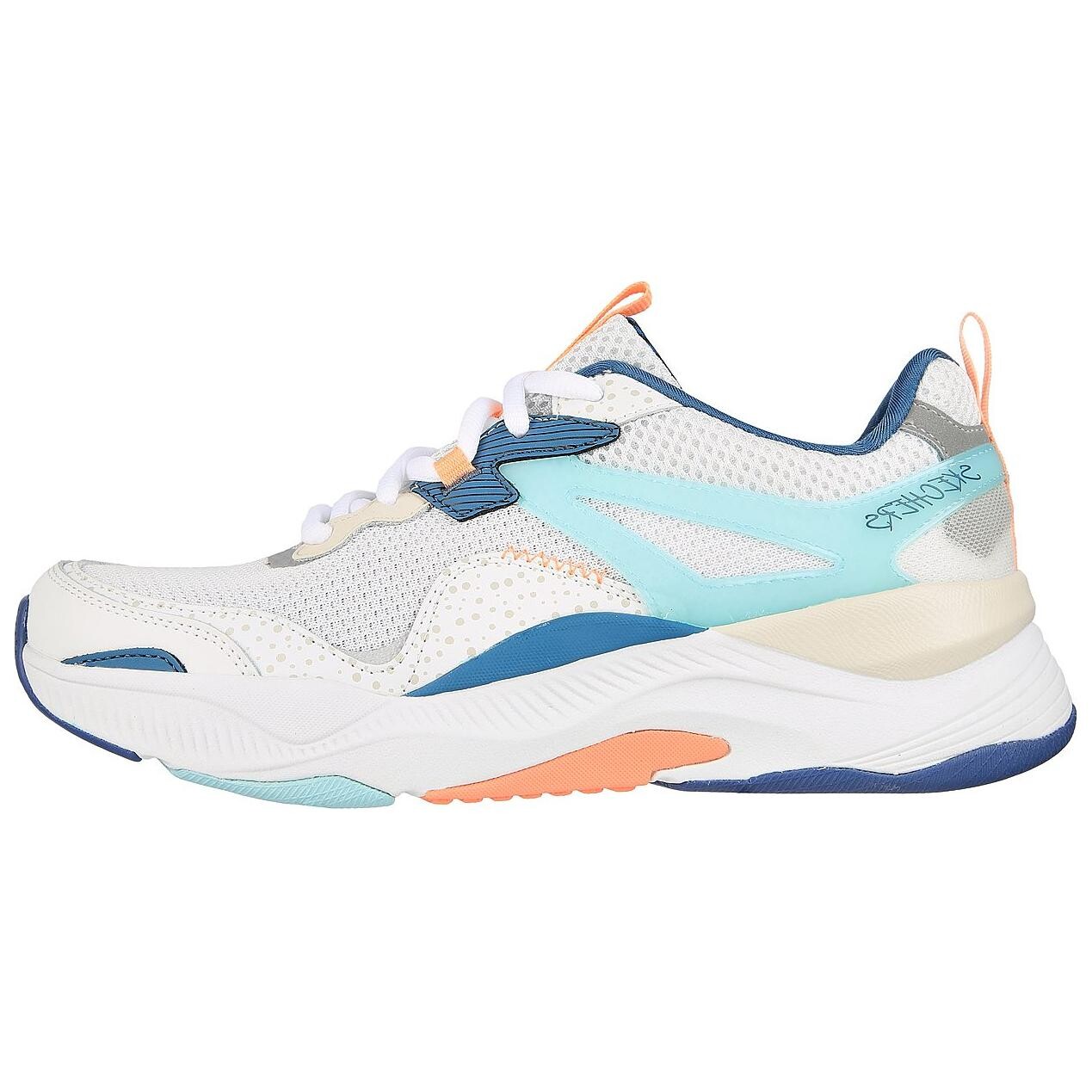 Спортивные кроссовки женские с низким верхом белые/зеленые/синие Skechers
Спортивные кроссовки женские с низким верхом белые/зеленые/синие Skechers