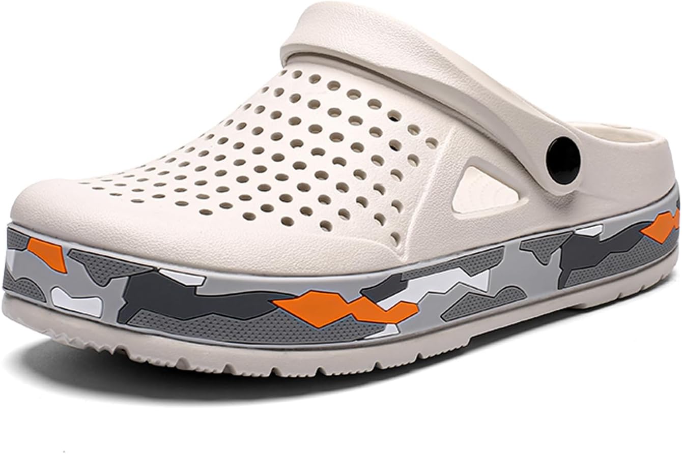 Женские садовые сабо CERYTHRINA: повседневные графические сандалии на каблуке с задним ремешком - легкая обувь для улицы и пляжа, белый
Женские садовые сабо CERYTHRINA: повседневные графические сандалии на каблуке с задним ремешком - легкая обувь для улицы и пляжа, белый