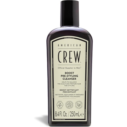 Шампунь Boost Pre-Styling, средство для придания объема волосам для мужчин American Crew
Шампунь Boost Pre-Styling, средство для придания объема волосам для мужчин American Crew