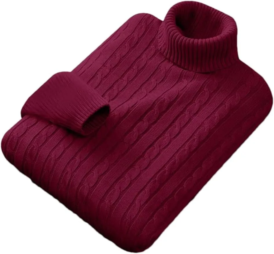 Мужской высокий воротник однотонный пуловер вязаный теплый повседневный свитер
Мужской высокий воротник однотонный пуловер вязаный теплый повседневный свитер