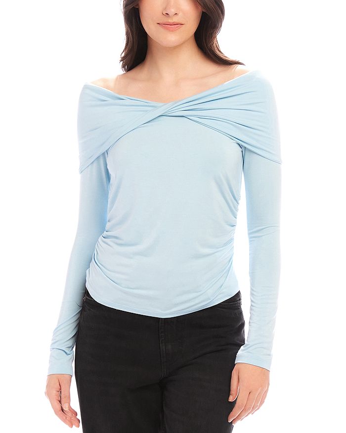 Топ с открытыми плечами Jillian Fifteen Twenty, синий
Топ с открытыми плечами Jillian Fifteen Twenty, синий