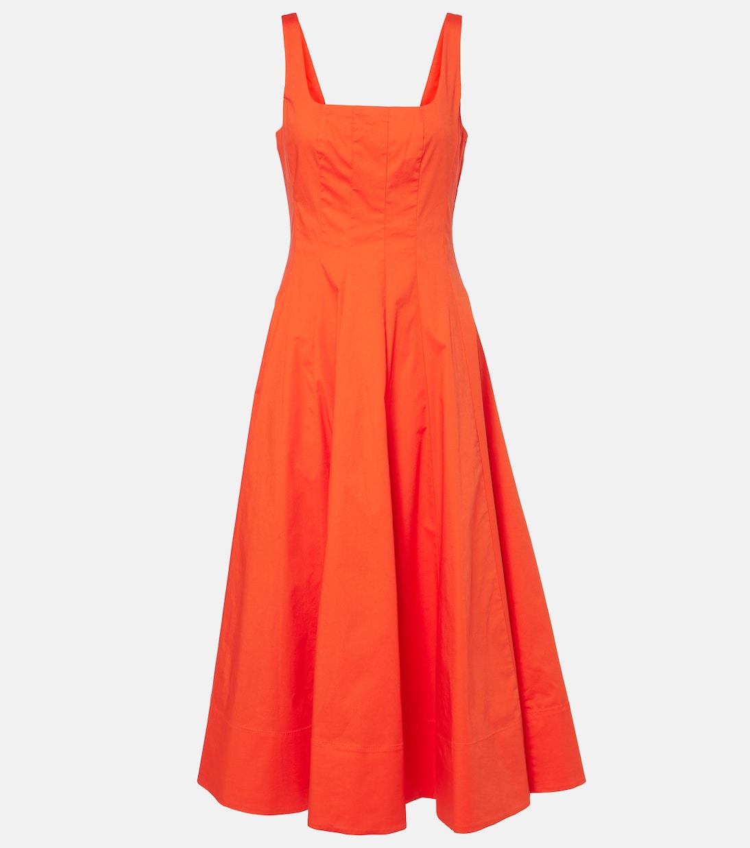 Платье миди из хлопкового поплина Wells Staud, Cayenne
Платье миди из хлопкового поплина Wells Staud, Cayenne