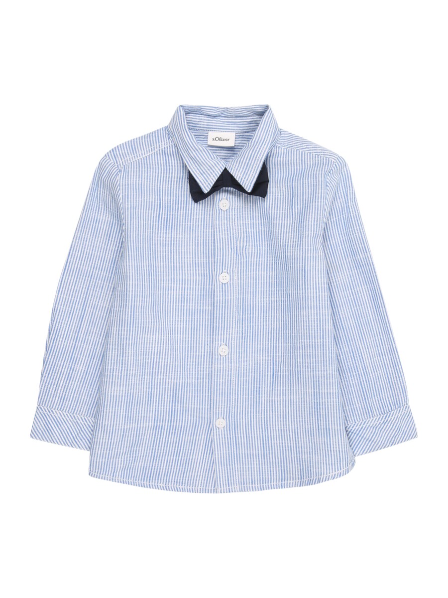 Приталенная рубашка на пуговицах s.Oliver, светло-синий 
Приталенная рубашка на пуговицах s.Oliver, светло-синий