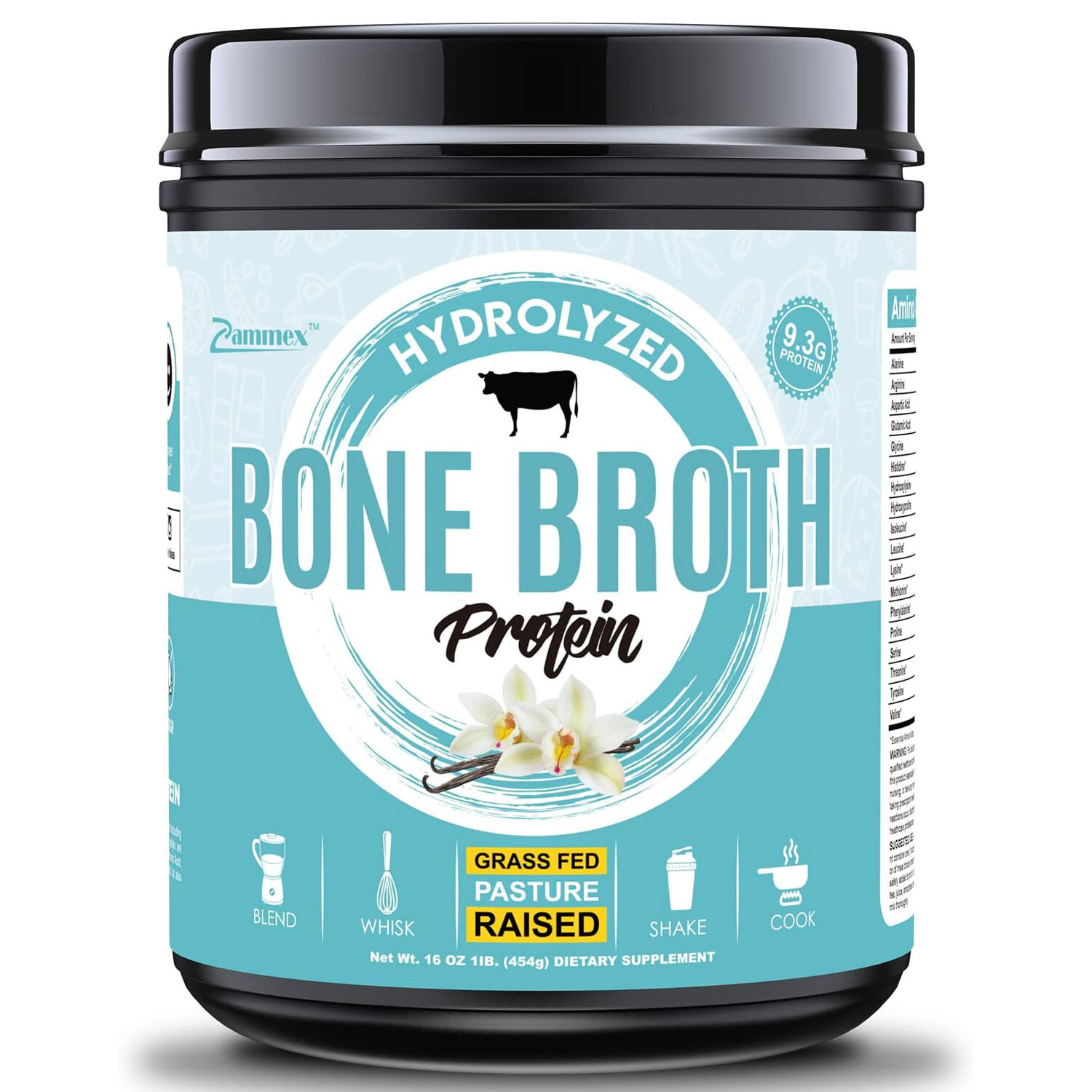 Коллаген Zammex Bone Broth Hydrolyzed Vanilla, 454 гр
Коллаген Zammex Bone Broth Hydrolyzed Vanilla, 454 гр