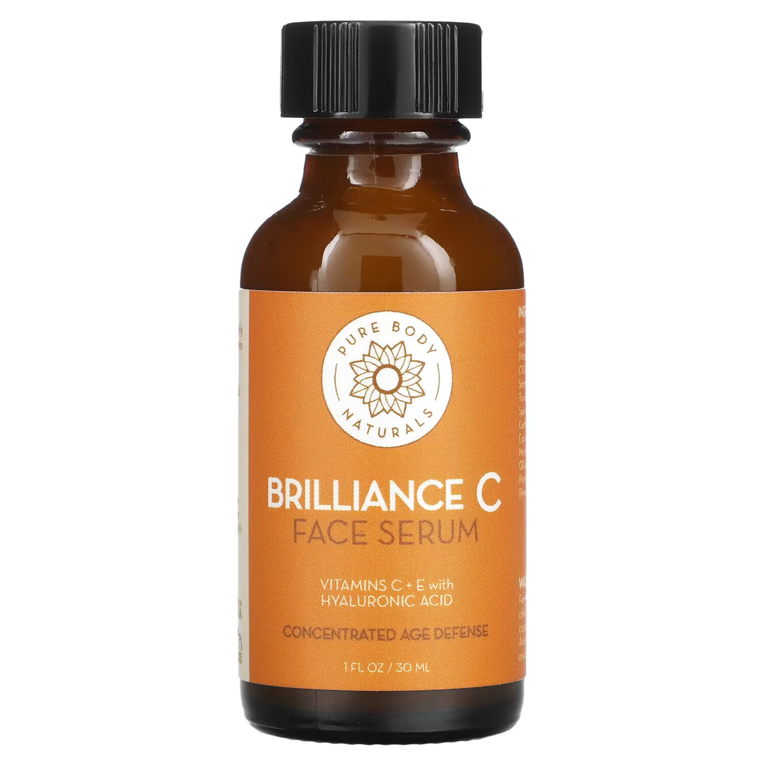 Pure Body Naturals, Brilliance C, сыворотка для лица, 30 мл (1 жидк. унция)
Pure Body Naturals, Brilliance C, сыворотка для лица, 30 мл (1 жидк. унция)