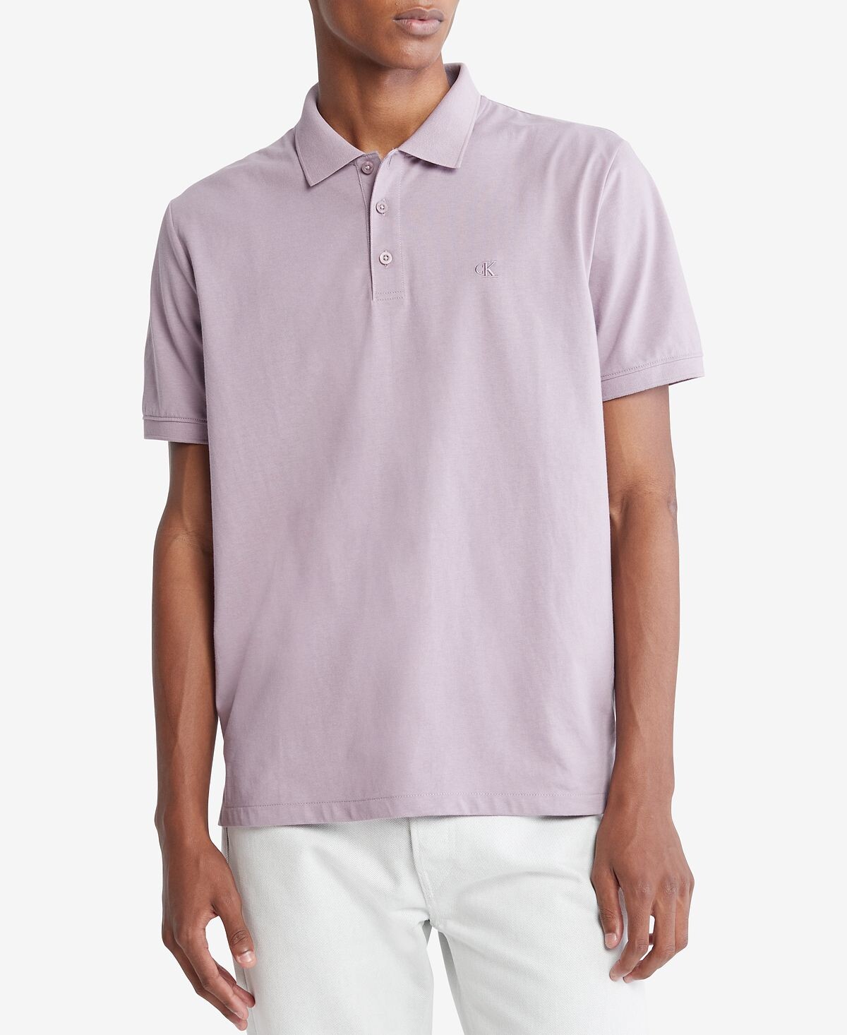 Мужская рубашка поло из гладкого хлопка с монограммой и логотипом стандартного кроя Calvin Klein
Мужская рубашка поло из гладкого хлопка с монограммой и логотипом стандартного кроя Calvin Klein