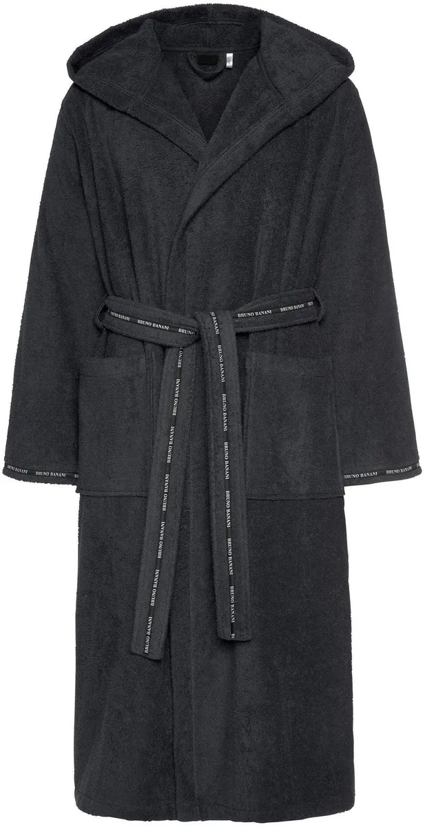 Мужской халат Bruno Banani "Дэнни" (1 шт.), с полосками с логотипом, мужской халат из 100% хлопка, S-4XL, антрацит
Мужской халат Bruno Banani "Дэнни" (1 шт.), с полосками с логотипом, мужской халат из 100% хлопка, S-4XL, антрацит