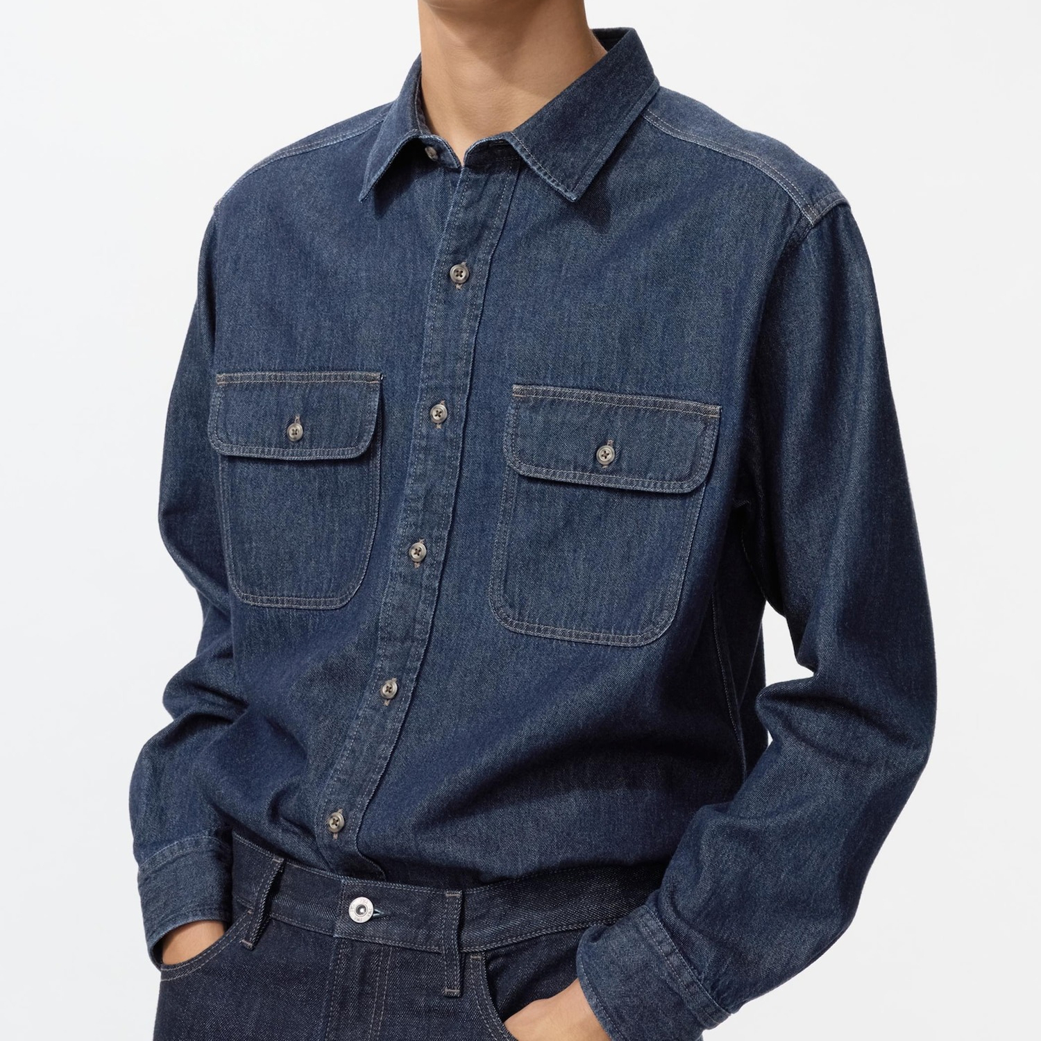 Рубашка Uniqlo Denim, темно-синий
Рубашка Uniqlo Denim, темно-синий