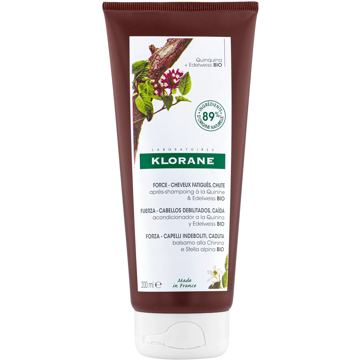 Klorane кондиционер с хинином и эдельвейсом для волос, 200 мл
Klorane кондиционер с хинином и эдельвейсом для волос, 200 мл