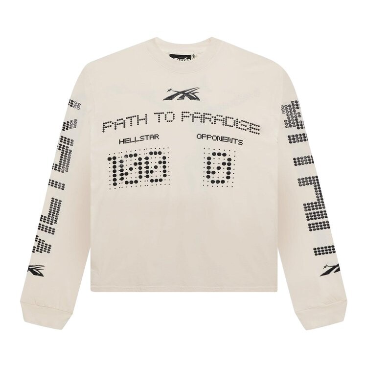 Футболка Hellstar Scoreboard Long-Sleeve Tee, белый 
Футболка Hellstar Scoreboard Long-Sleeve Tee, белый