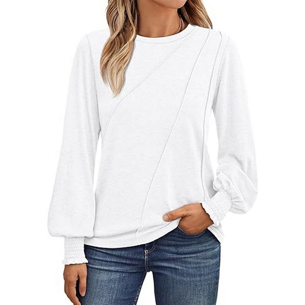 Женская блузка с длинным рукавом и плиссировкой Yesfashion, White
Женская блузка с длинным рукавом и плиссировкой Yesfashion, White
