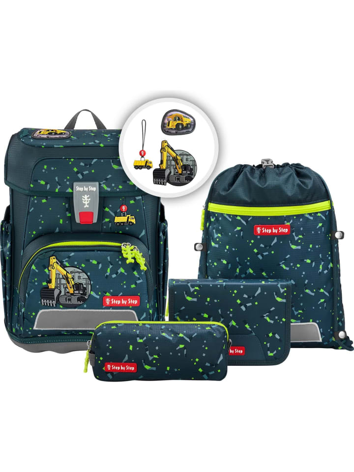Step by Step Набор школьных сумок CLOUD «Экскаватор Рокко», 5 предметов, зеленый
Step by Step Набор школьных сумок CLOUD «Экскаватор Рокко», 5 предметов, зеленый
