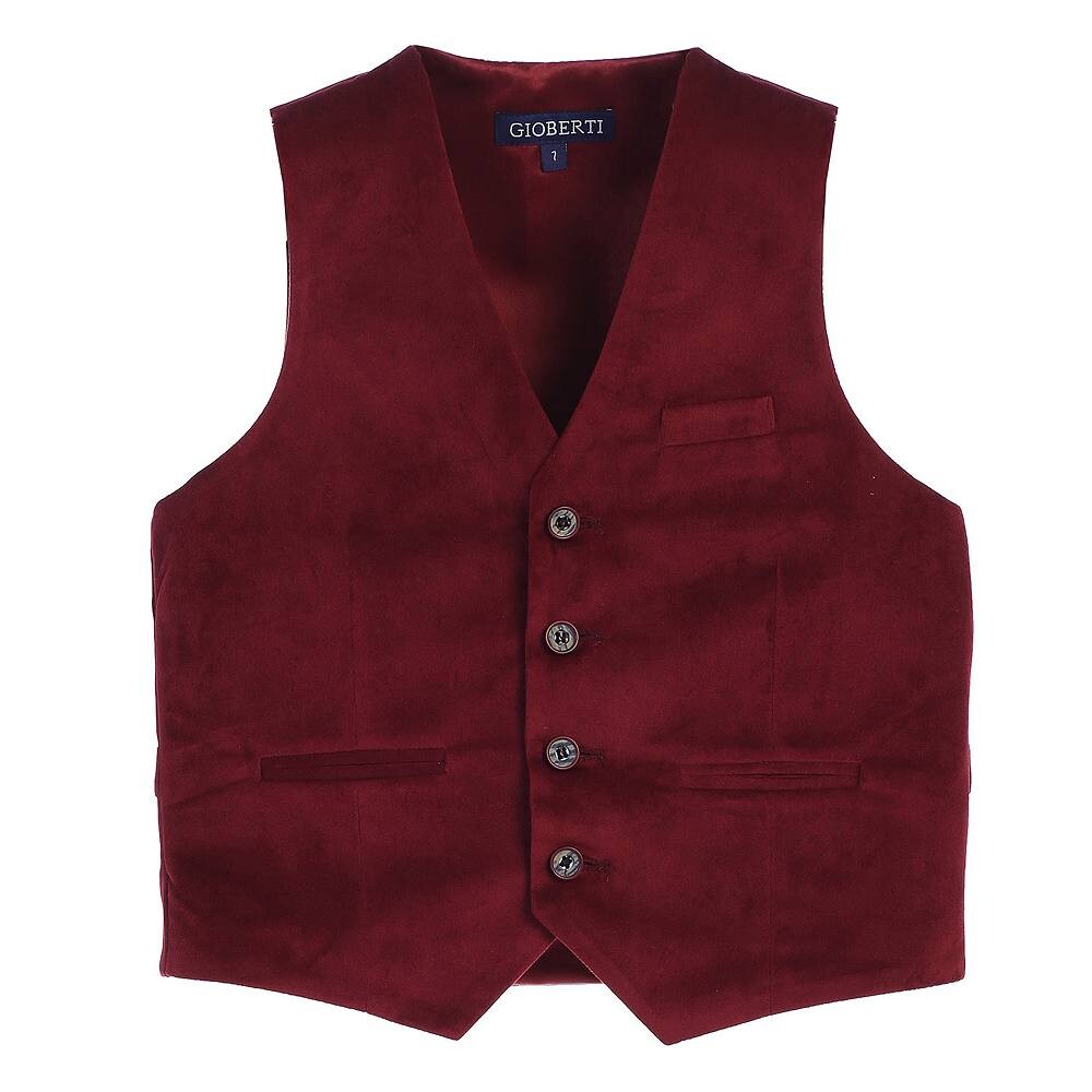 Бархатный жилет для делового костюма Gioberti для мальчиков, цвет Burgundy
Бархатный жилет для делового костюма Gioberti для мальчиков, цвет Burgundy