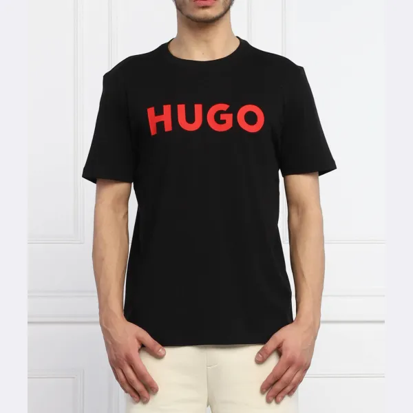 Футболка Dulivio стандартного кроя Hugo, черный 
Футболка Dulivio стандартного кроя Hugo, черный