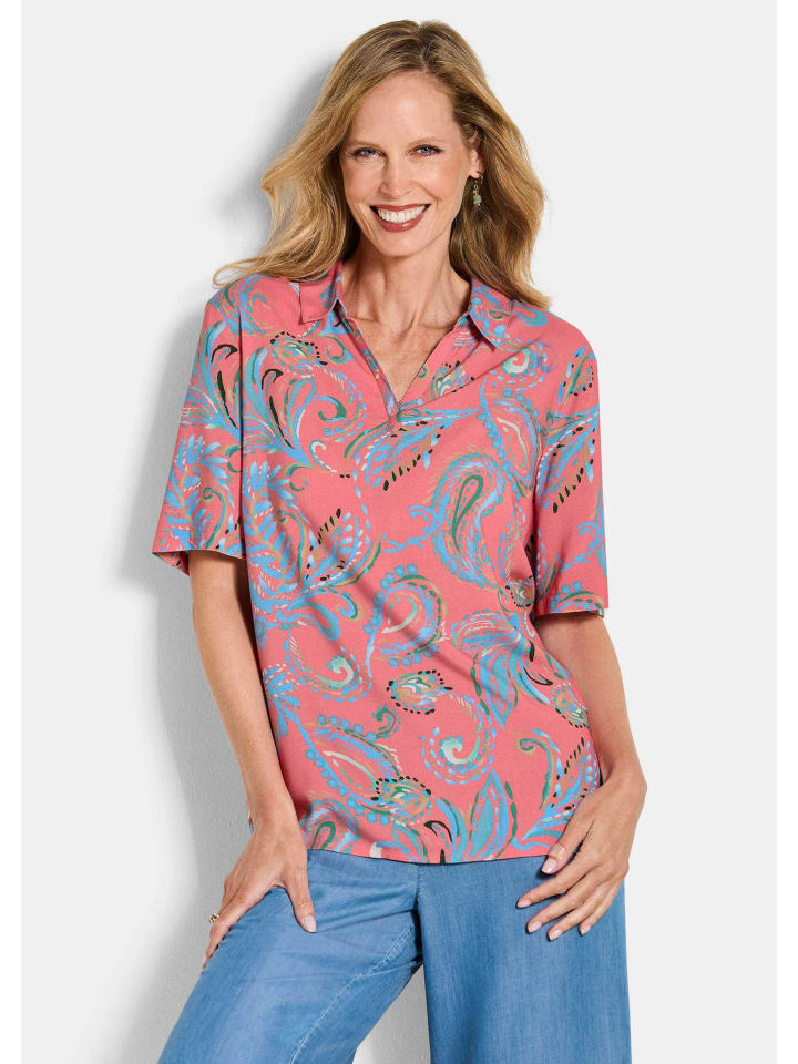 GOLDNER Блузка-рубашка/блузка без застежек с узором пейсли кораллового цвета / с узором
GOLDNER Блузка-рубашка/блузка без застежек с узором пейсли кораллового цвета / с узором