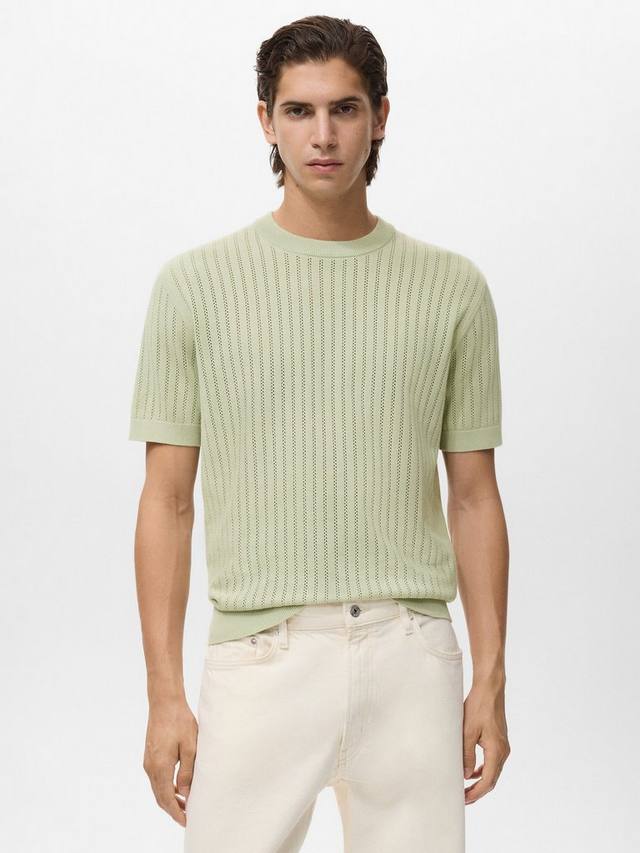 Хлопковая футболка Puntet Regular Fit с короткими рукавами Mango, Bright Green
Хлопковая футболка Puntet Regular Fit с короткими рукавами Mango, Bright Green