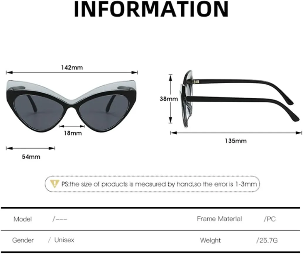 Модные солнцезащитные очки «кошачий глаз» для женщин, винтажные, дизайнерские, роскошные, с защитой от УФ-излучения, увеличенного размера SZVVBKK, Yellow
Модные солнцезащитные очки «кошачий глаз» для женщин, винтажные, дизайнерские, роскошные, с защитой от УФ-излучения, увеличенного размера SZVVBKK, Yellow
