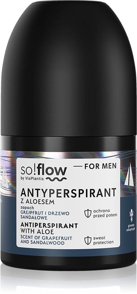 Мужской антиперспирант-ролик для мужчин So!Flow, aloe scent of grapefruit and sandalwood 50 мл
Мужской антиперспирант-ролик для мужчин So!Flow, aloe scent of grapefruit and sandalwood 50 мл