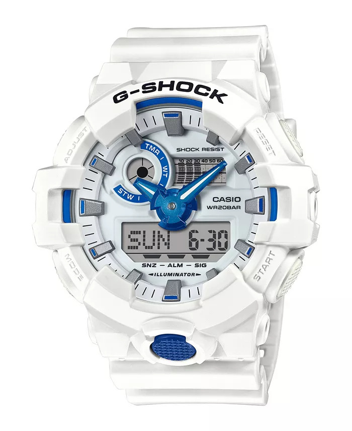 Мужские белые часы с корпусом из смолы, 53.4 мм G-Shock
Мужские белые часы с корпусом из смолы, 53.4 мм G-Shock