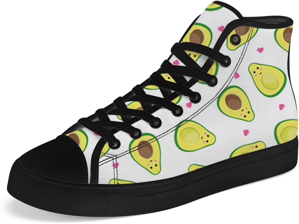 Мужские и женские высокие кеды Chebing с авокадо, хлопковые высокие кроссовки, шнуровка, повседневная обувь, зеленый
Мужские и женские высокие кеды Chebing с авокадо, хлопковые высокие кроссовки, шнуровка, повседневная обувь, зеленый