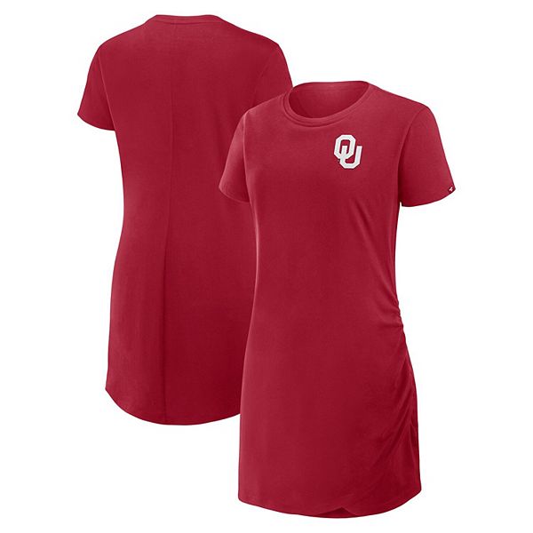 Женское красное платье-футболка Oklahoma Sooners с драпировкой и сборками Fanatics
Женское красное платье-футболка Oklahoma Sooners с драпировкой и сборками Fanatics