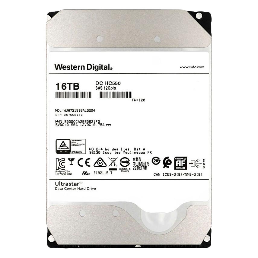 Внутренний жесткий диск Western Digital Ultrastar DC HC550, WUH721816AL5204, 16Тб
Внутренний жесткий диск Western Digital Ultrastar DC HC550, WUH721816AL5204, 16Тб
