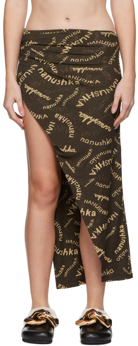 Коричневая юбка-миди Taina Nanushka
Коричневая юбка-миди Taina Nanushka