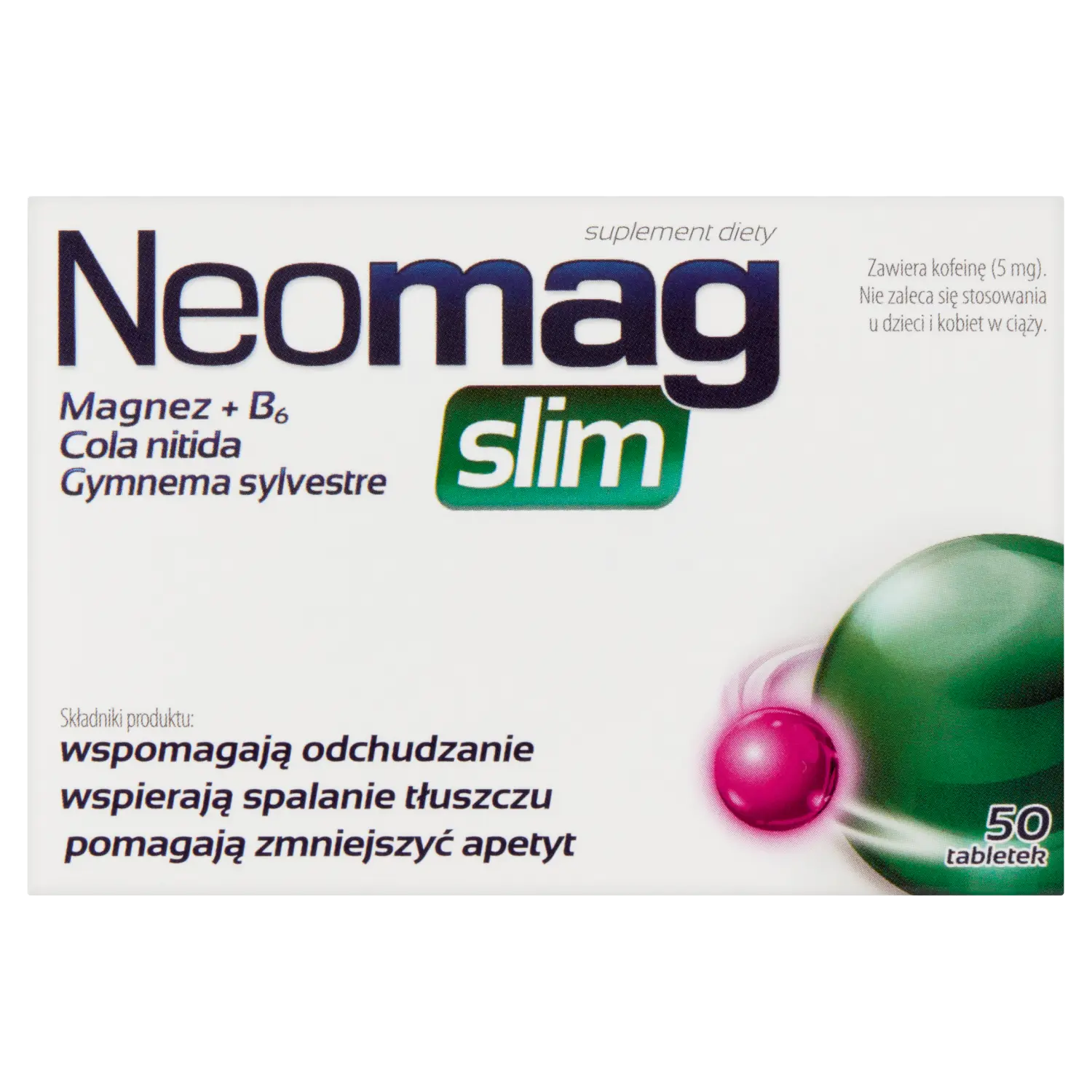 Neomag Slim биологически активная добавка, 50 таблеток/1 упаковка
Neomag Slim биологически активная добавка, 50 таблеток/1 упаковка