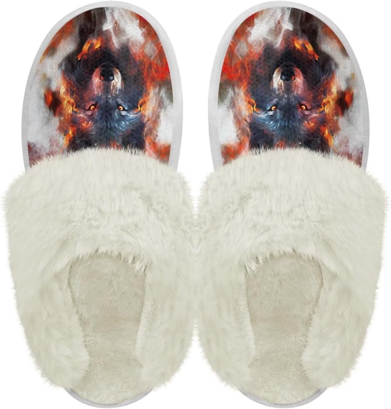 Хлопковые тапочки PJHEQOXE с пушистыми краями, домашние тапочки для дома и улицы, хлопковые тапочки унисекс, Flame Wolf
Хлопковые тапочки PJHEQOXE с пушистыми краями, домашние тапочки для дома и улицы, хлопковые тапочки унисекс, Flame Wolf