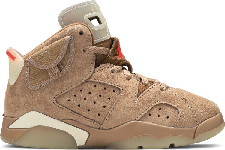 Кроссовки Travis Scott x Air Jordan 6 Retro PS British Khaki, загар
Кроссовки Travis Scott x Air Jordan 6 Retro PS British Khaki, загар