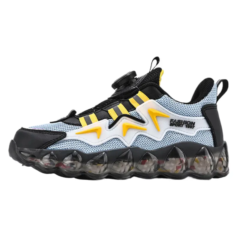 Баскетбольные кроссовки с дышащей амортизацией и износостойкостью, низкие, детские MAIBUXIONG, черный/желтый 
Баскетбольные кроссовки с дышащей амортизацией и износостойкостью, низкие, детские MAIBUXIONG, черный/желтый