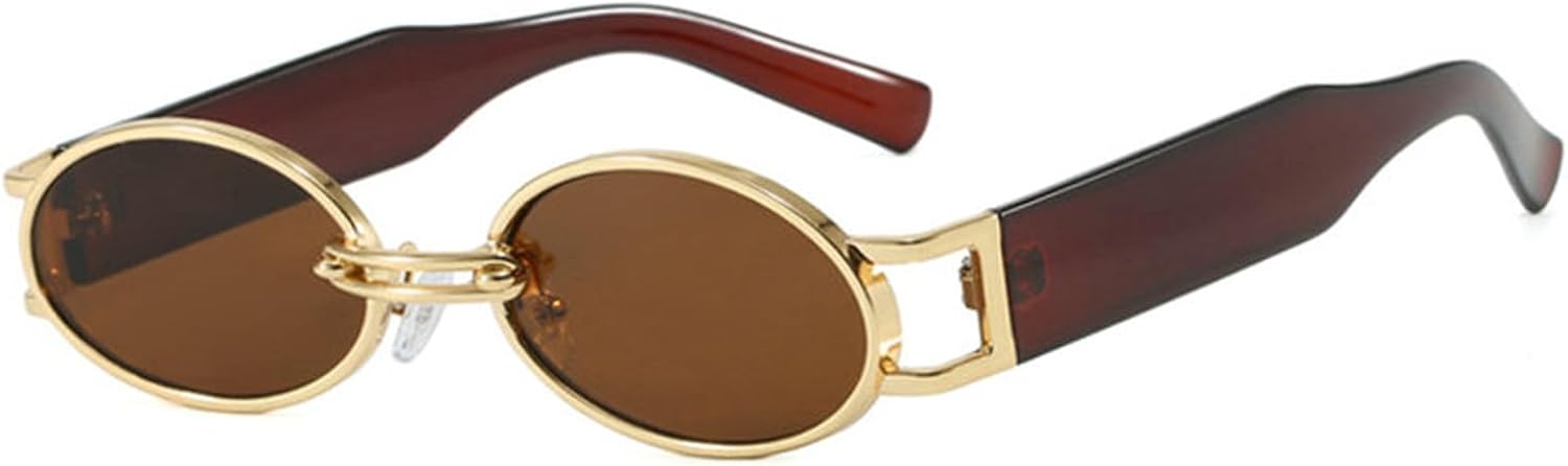 Ретро овальные солнцезащитные очки для женщин и мужчин 2025 года, модные маленькие солнцезащитные очки в стиле хип-хоп, золотистые металлические модные солнцезащитные очки helena, C2
Ретро овальные солнцезащитные очки для женщин и мужчин 2025 года, модные маленькие солнцезащитные очки в стиле хип-хоп, золотистые металлические модные солнцезащитные очки helena, C2