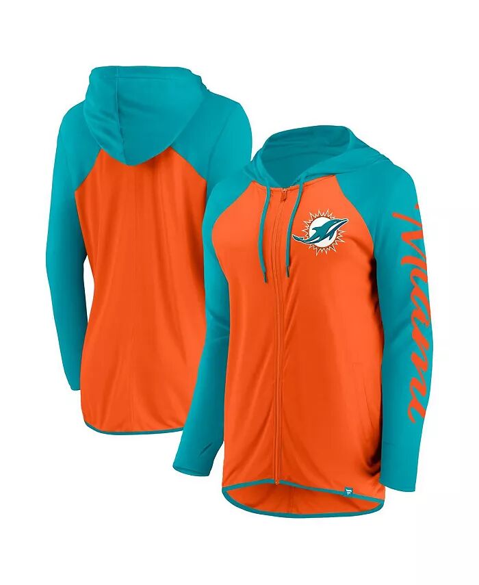 Женская толстовка с капюшоном на молнии с надписью Miami Dolphins Script цвета оранжевый/голубой Fanatics
Женская толстовка с капюшоном на молнии с надписью Miami Dolphins Script цвета оранжевый/голубой Fanatics
