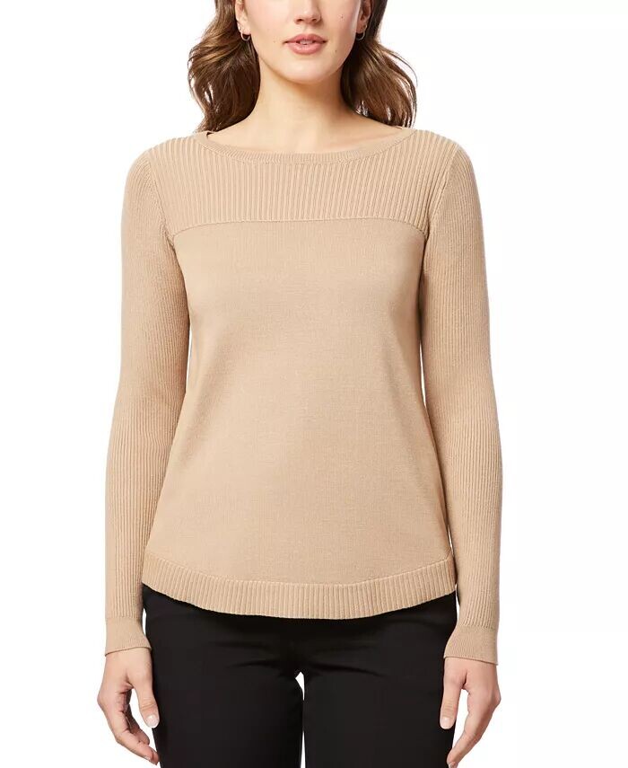 Женский свитер с вырезом лодочкой и длинными рукавами, стандартные и миниатюрные размеры Melissa Paige, бежевый
Женский свитер с вырезом лодочкой и длинными рукавами, стандартные и миниатюрные размеры Melissa Paige, бежевый