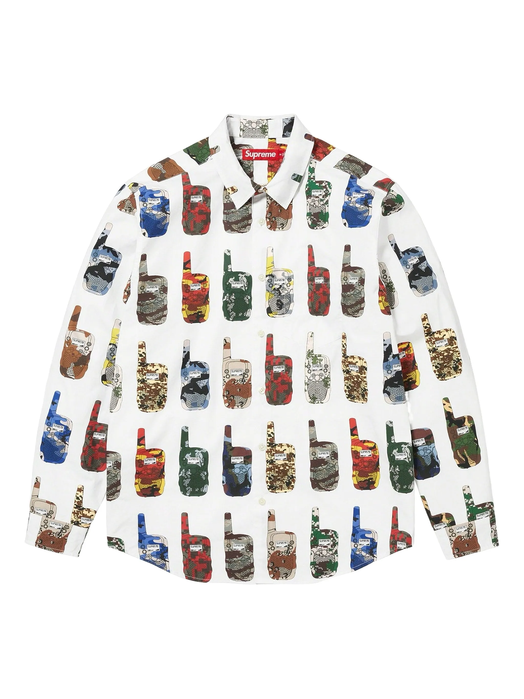 Рубашка с принтом Walkie Talkie Supreme, белый
Рубашка с принтом Walkie Talkie Supreme, белый