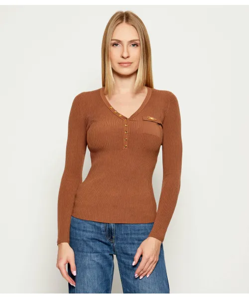 Свитер Slim fit Elisabetta Franchi, коричневый
Свитер Slim fit Elisabetta Franchi, коричневый