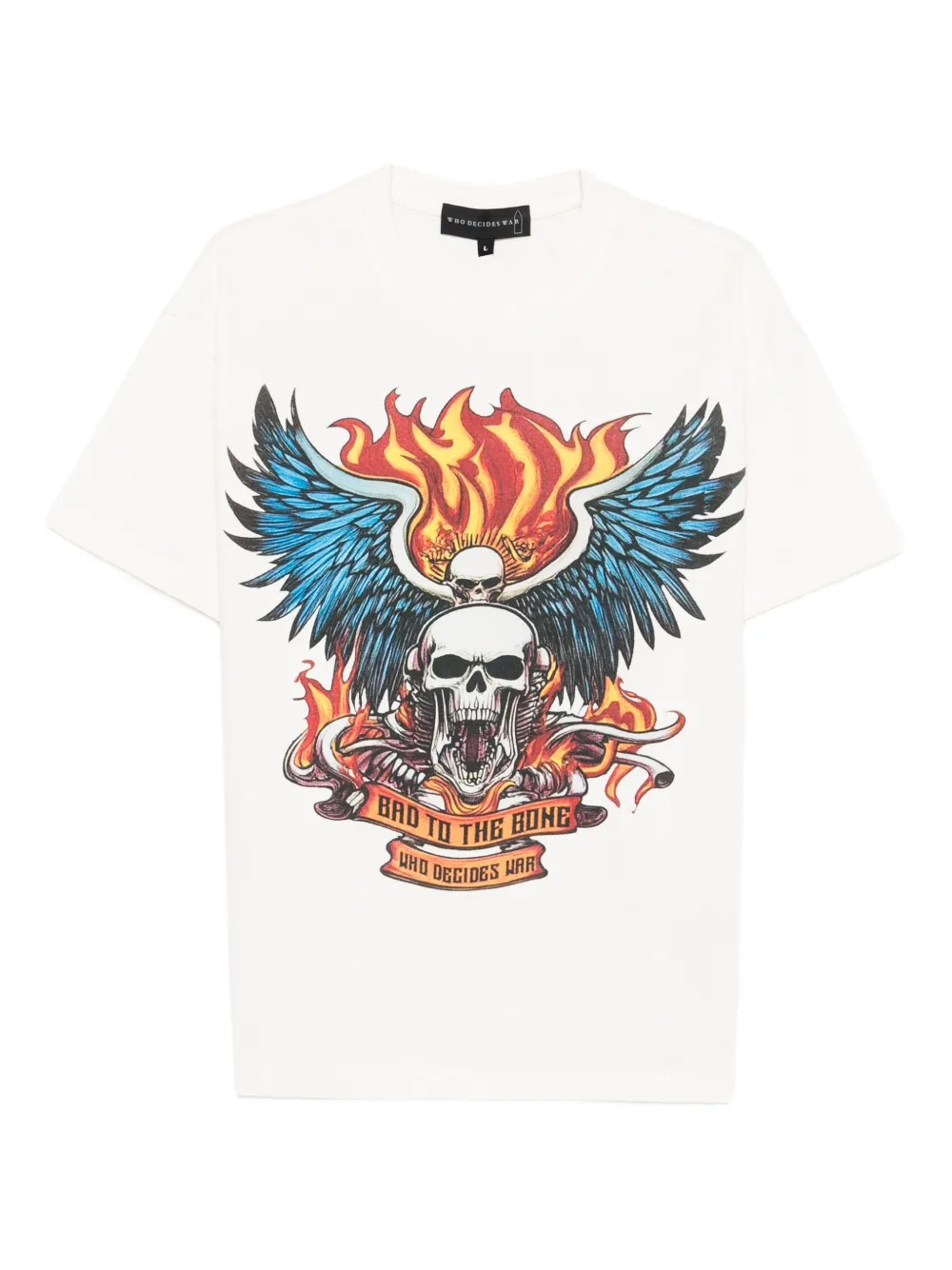 Футболка с короткими рукавами и принтом Who Decides War, белый
Футболка с короткими рукавами и принтом Who Decides War, белый