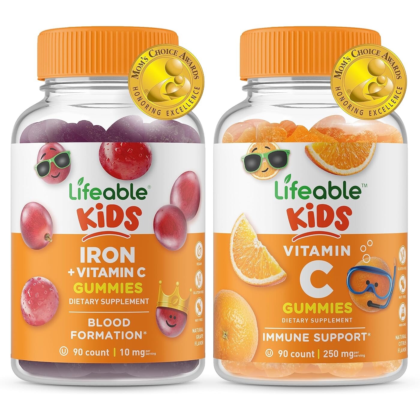Набор витаминов Lifeable Kids Iron & Vitamin C + Vitamin C, 2 предмета, 90 таблеток
Набор витаминов Lifeable Kids Iron & Vitamin C + Vitamin C, 2 предмета, 90 таблеток