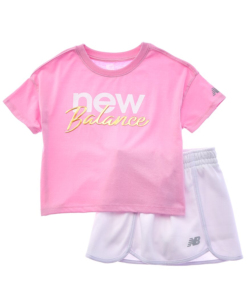 New Balance Комплект из 2 предметов: футболка и самокат, розовый
New Balance Комплект из 2 предметов: футболка и самокат, розовый