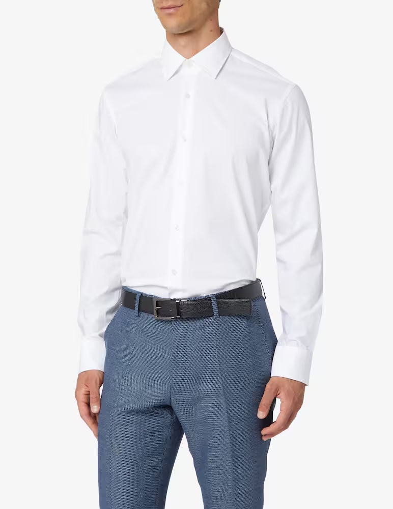 H Joe обычная рубашка BOSS, белый
H Joe обычная рубашка BOSS, белый