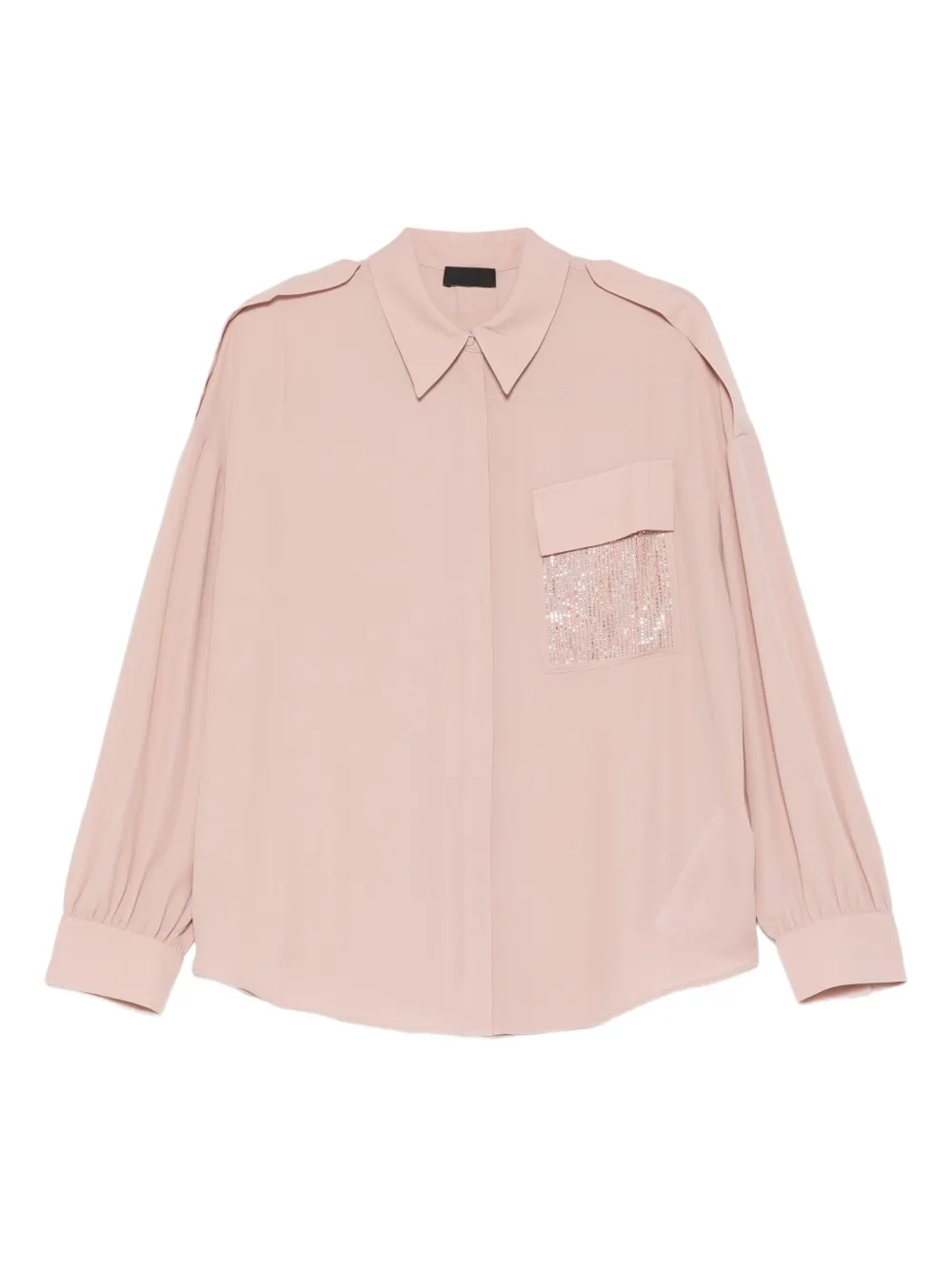 Рубашка с пайетками на кармане Liu Jo, розовый
Рубашка с пайетками на кармане Liu Jo, розовый