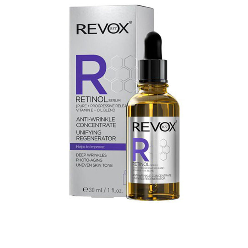 Крем против морщин Retinol unifying regenerator serum Revox, 30 мл
Крем против морщин Retinol unifying regenerator serum Revox, 30 мл