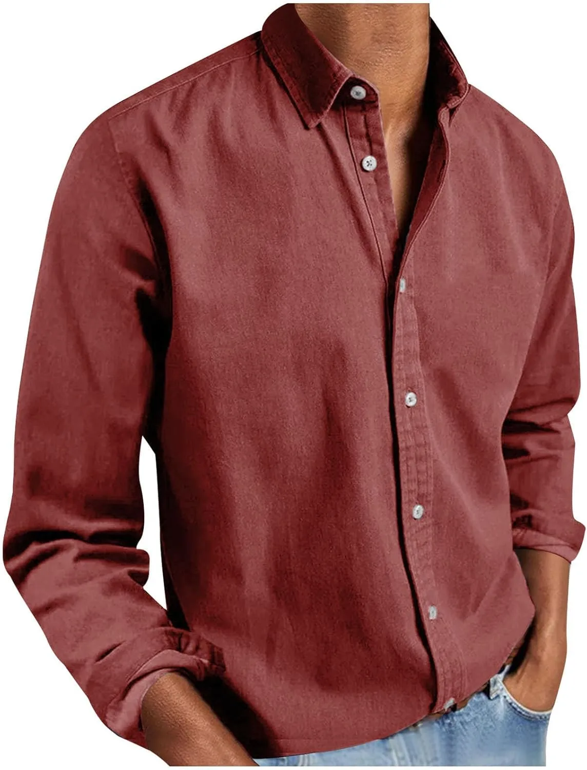 Мужская рубашка с отложным воротником и длинными рукавами Casual Business Loose Fit
Мужская рубашка с отложным воротником и длинными рукавами Casual Business Loose Fit