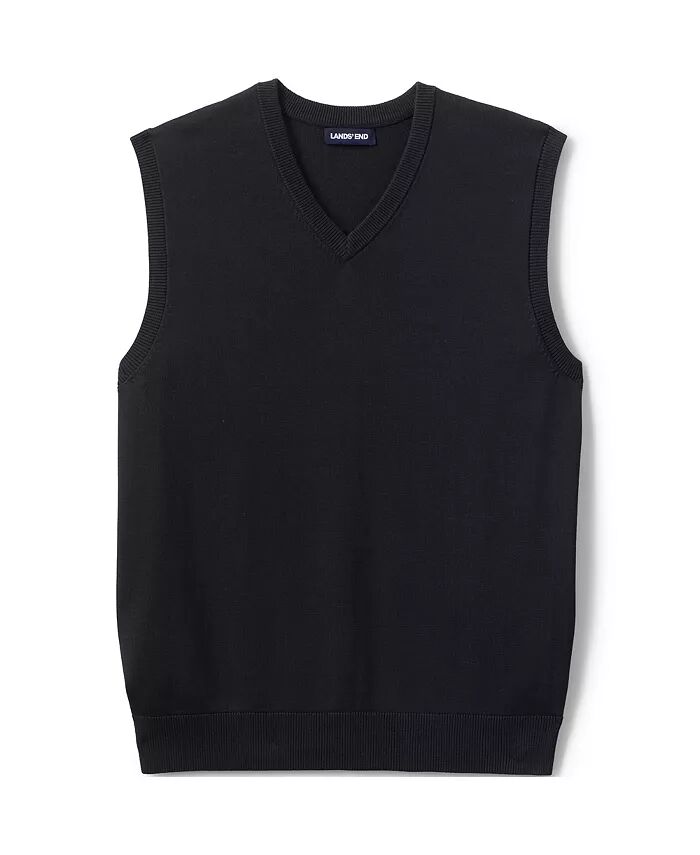 Школьная форма мужской хлопковый модал тонкий свитер жилет Lands' End, черный
Школьная форма мужской хлопковый модал тонкий свитер жилет Lands' End, черный