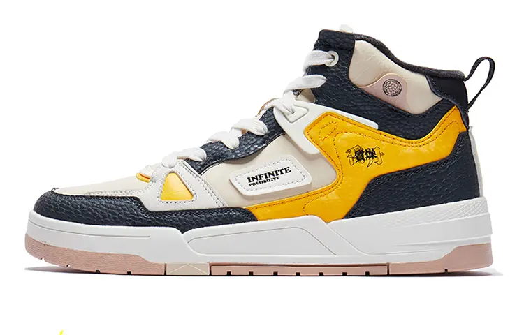 Кеды мужские, Infinite обувь для скейтбординга Высокий Верх Серый/Желтый Qiaodan 
Кеды мужские, Infinite обувь для скейтбординга Высокий Верх Серый/Желтый Qiaodan