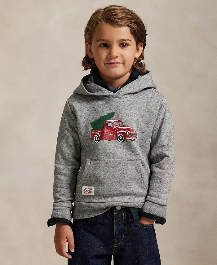 Мальчиковая толстовка с длинным рукавом и принтом грузовика для детей 2-7 лет Polo Ralph Lauren, серый
Мальчиковая толстовка с длинным рукавом и принтом грузовика для детей 2-7 лет Polo Ralph Lauren, серый
