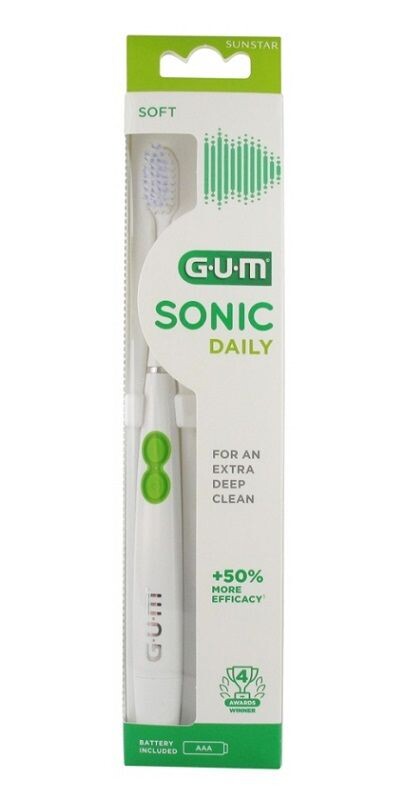 Gum Sonic Daily звуковая зубная щетка, 1 шт.
Gum Sonic Daily звуковая зубная щетка, 1 шт.