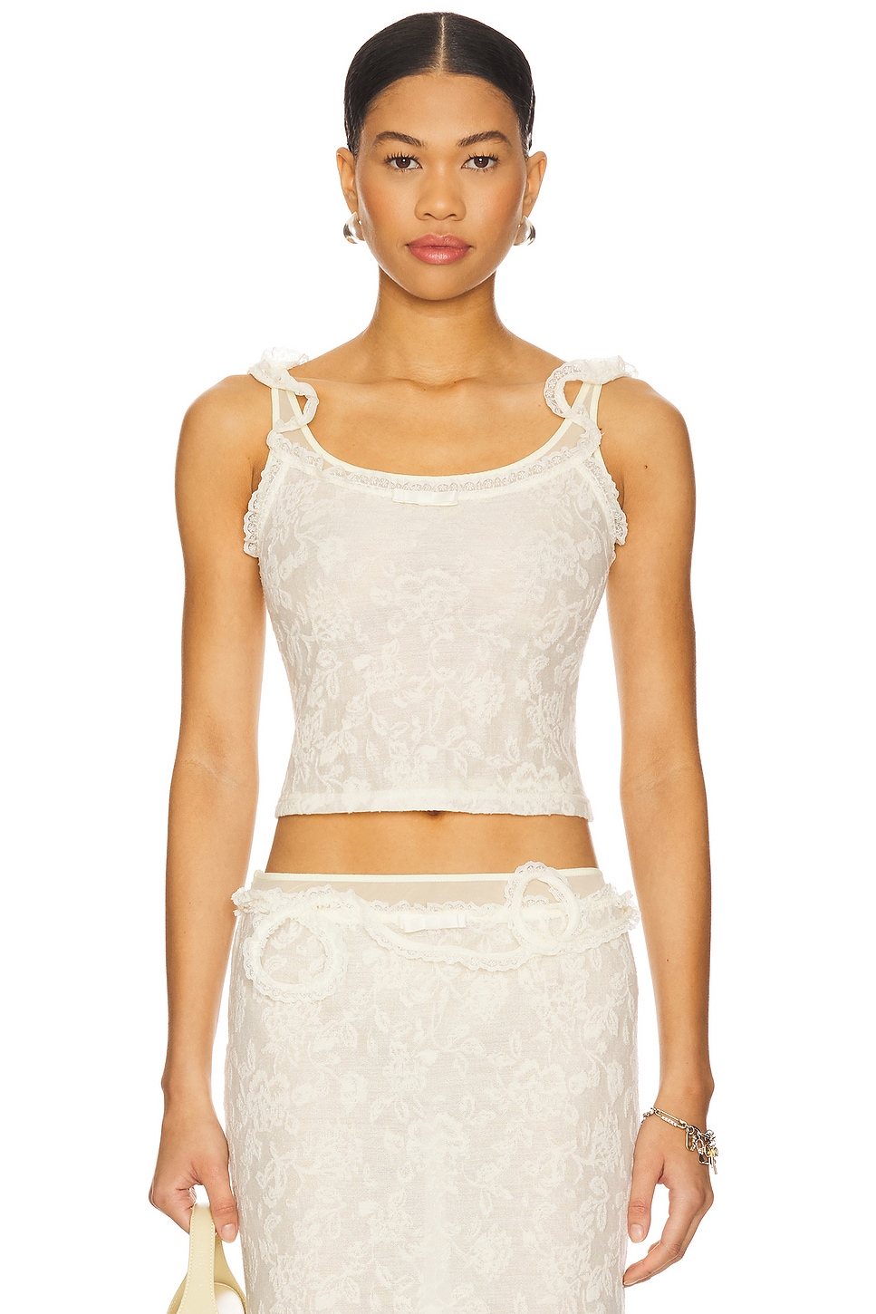 Кружевной слоистый топ Marrknull, beige
Кружевной слоистый топ Marrknull, beige